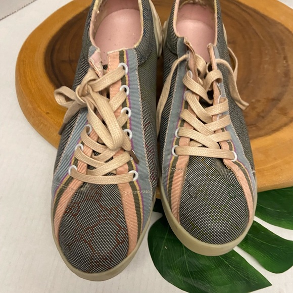Retro Gucci Canvas Pastel Sneakers As Is - Picture 3 of 9
